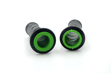 Motorcycle hand grip black isolated on a white background