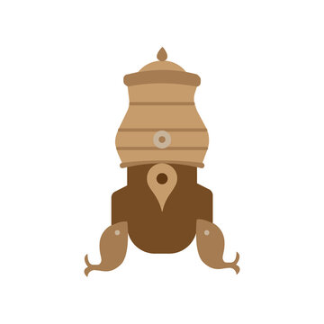 Illustration of Hindu God Lord Pandurang is known also Vitthal and Vithoba