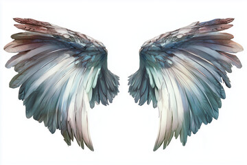 Obraz premium angel wings isolated on white