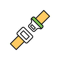 Seat Belt Vector icon