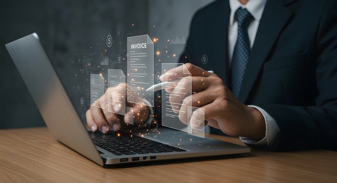Digital Invoicing Solutions, The Future of Online Billing, Automated Financial Management, Streamlining Business Transactions, Paperless Accounting Innovation

