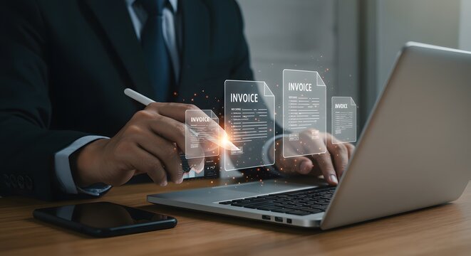 Digital Invoicing Solutions, The Future of Online Billing, Automated Financial Management, Streamlining Business Transactions, Paperless Accounting Innovation
