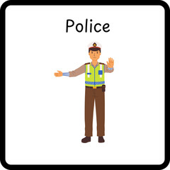 Profession Flashcard - Police