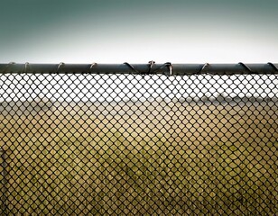 chain link fence isolated
