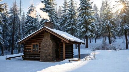 Cozy Cabin in Winter Wonderland