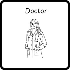 Profession Flashcard - Doctor