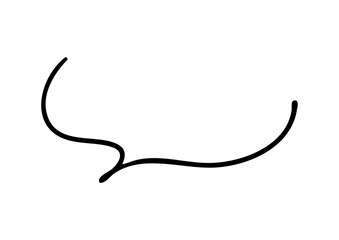 シンプルなペンの手書き吹き出し ベクター