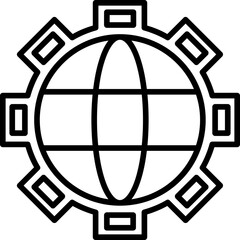 Global Management Icon