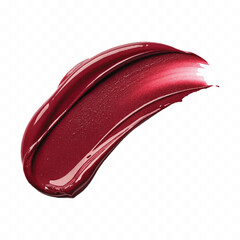 abstract 3d smeared shiny lipstick or paint swatch in different colour style isolated on white background