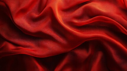 Professional Red Fabric Wave Pattern Texture with Copy Space