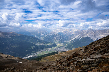View of the beautiful landscape of Bormio