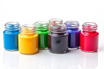 Colorful Paint Bottles for Art Projects