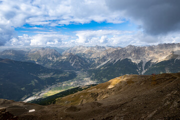View of the beautiful landscape of Bormio