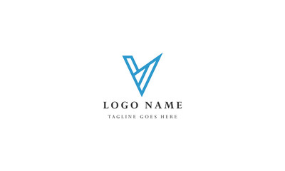 corporate vector logo letter V design