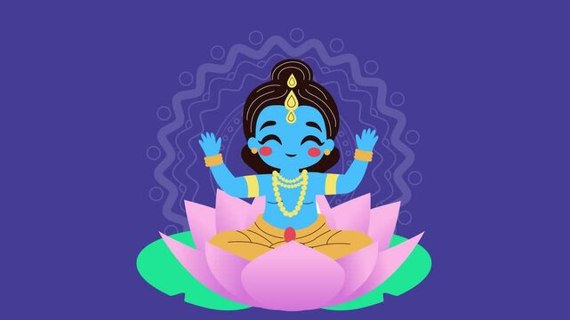 India Vishu Holiday Horizontal Animated Background