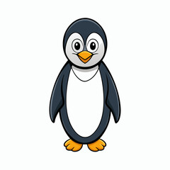 penguin on white background
