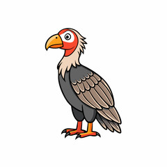 vector illustration of a california condor