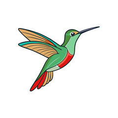 hummingbird in flight