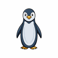penguin on a white background