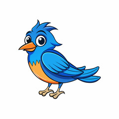 eastern blue bird on a branch