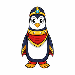 penguin isolated on white