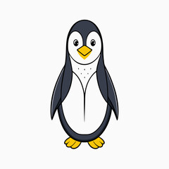 penguin isolated on white