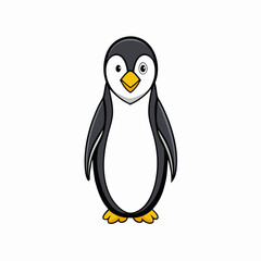 penguin isolated on white