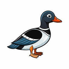 vector illustration of a duck