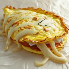  cheese  omlet realistic portrait 