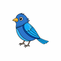 indigo bunting bird on a branch