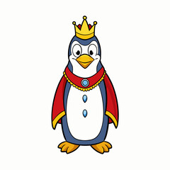 penguin isolated on white