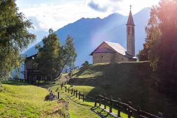 View of the beautiful landscape of Bormio