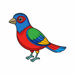 lilac breasted roller bird painted bunting