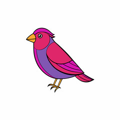 bird on a branch purple finch