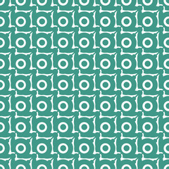 Abstract geometric floral seamless pattern.