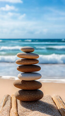  tranquil pebble stack