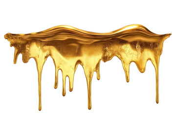 melted gold dropping