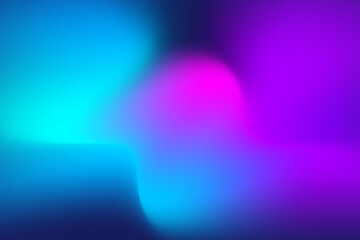 Dynamic gradient blends vibrant blue and purple color.  Abstract fluid vector illustration background