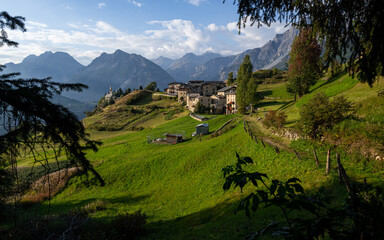 View of the beautiful landscape of Bormio
