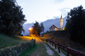 View of the beautiful landscape of Bormio