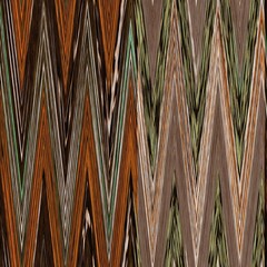 Warm earth tones ikat stripe seamless pattern. Woven fabric effect autumnal brown ombre background design. Space dyed tapestry trend.