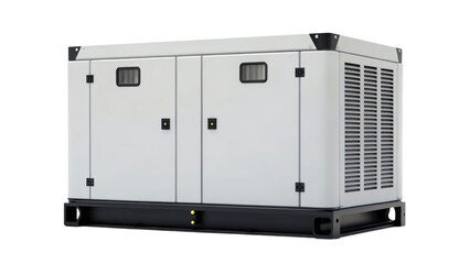 Industrial generator with dual doors and ventilation
