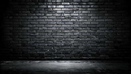 Dark brick wall background, grunge texture
