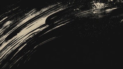 Obraz premium Abstract black and white paint strokes for artistic background design