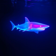 Fototapeta premium Glowing Shark