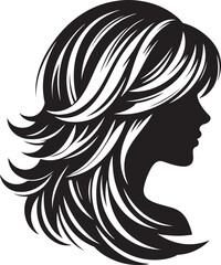 hair style vector illustration