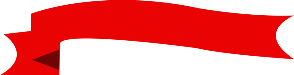 Red ribbons. Vintage. A simple of ribbons. Vector graphics