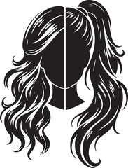 hair style vector illustration