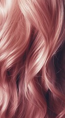 Naklejka premium Portrait Of Beautiful Young With Long Wavy Hair. Back view