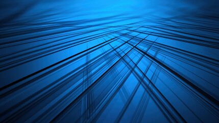 Abstract Blue Lines and Stripes Design with Depth and Texture